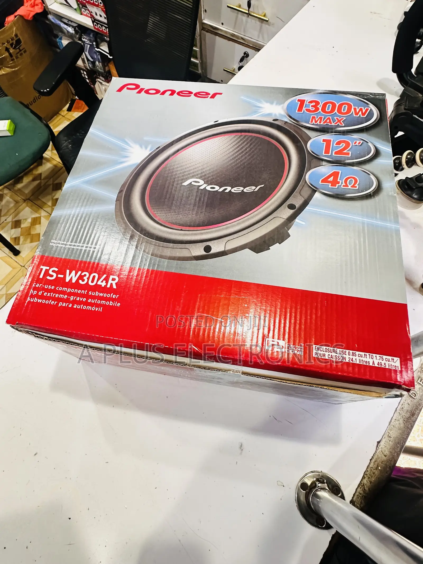 Pioneer 12 Inch Tsw304 Powerful Bass Subwoofer