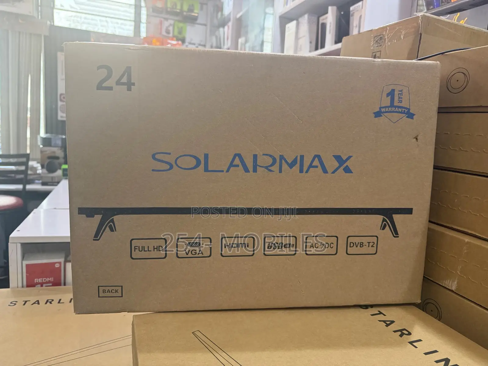 Solarmax 24-Inch Digital Tv Free to Air Ac/Dc Solar Tv