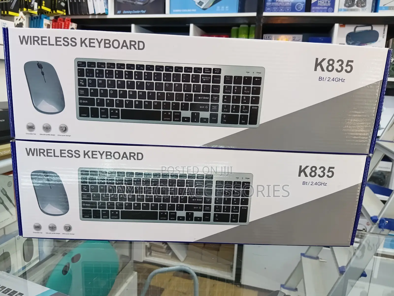 Full Size Rechargeable Bluetooth Wireless Keyboard Mouse Combo