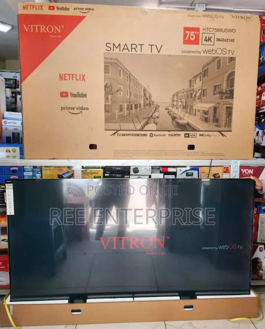 *Vitron 75" Inches Smart Webos Brand New Tv