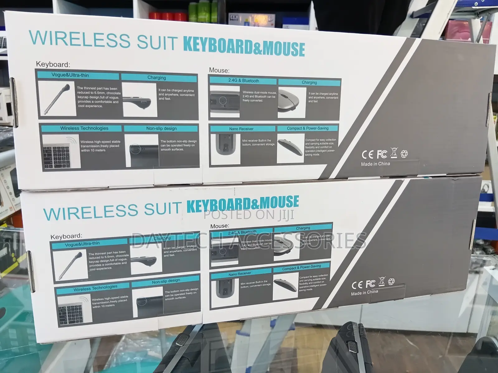 Rechargeable Wireless Keyboard Mouse Combo for Pc Smart Tv