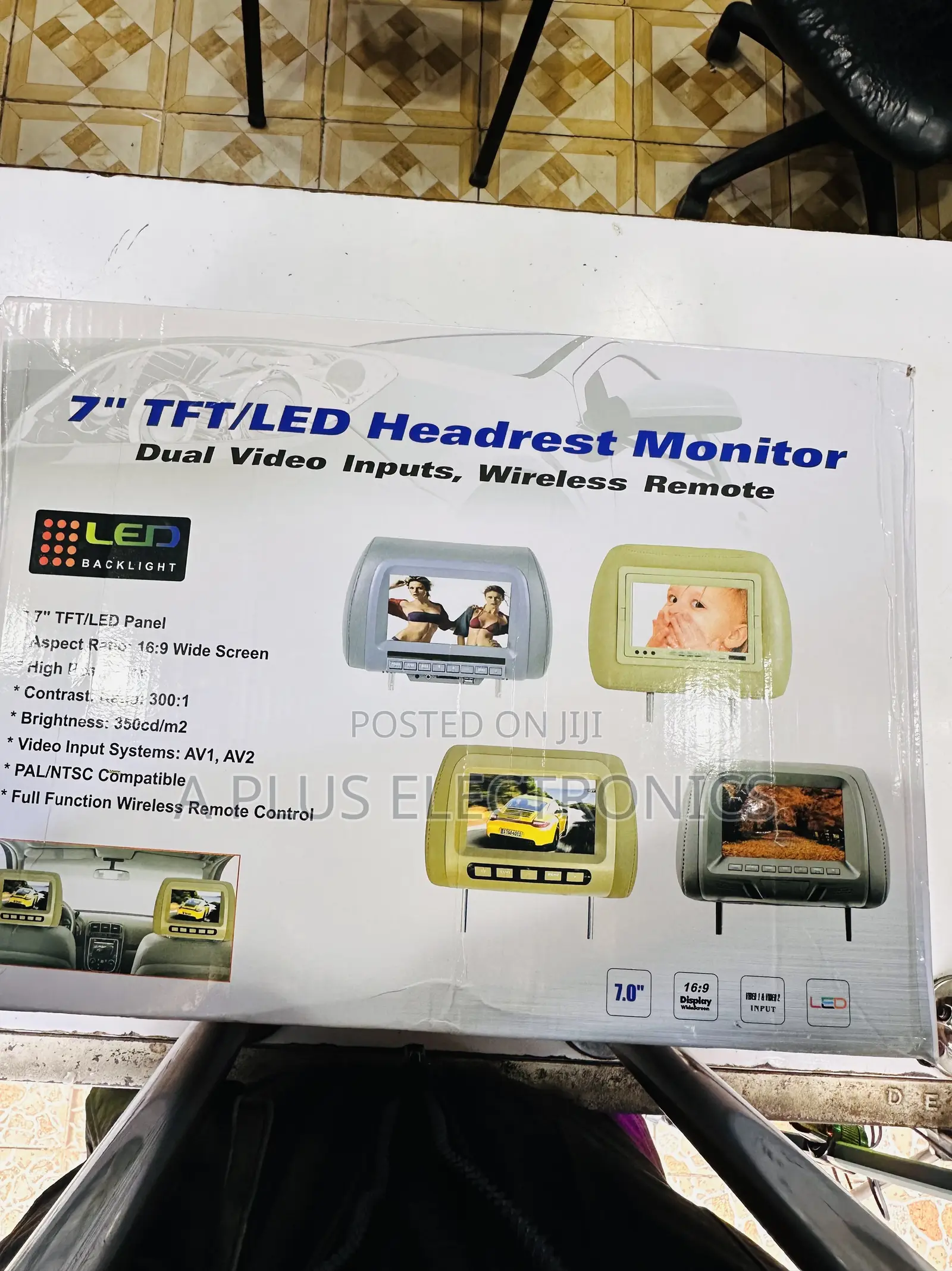 7 Inch Headrest Monitor – Hd Car Entertainment Screen