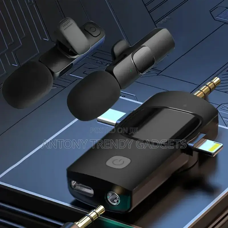  Wireless Dual Mic 3-in-1 Receiver 20m Vlog Kit