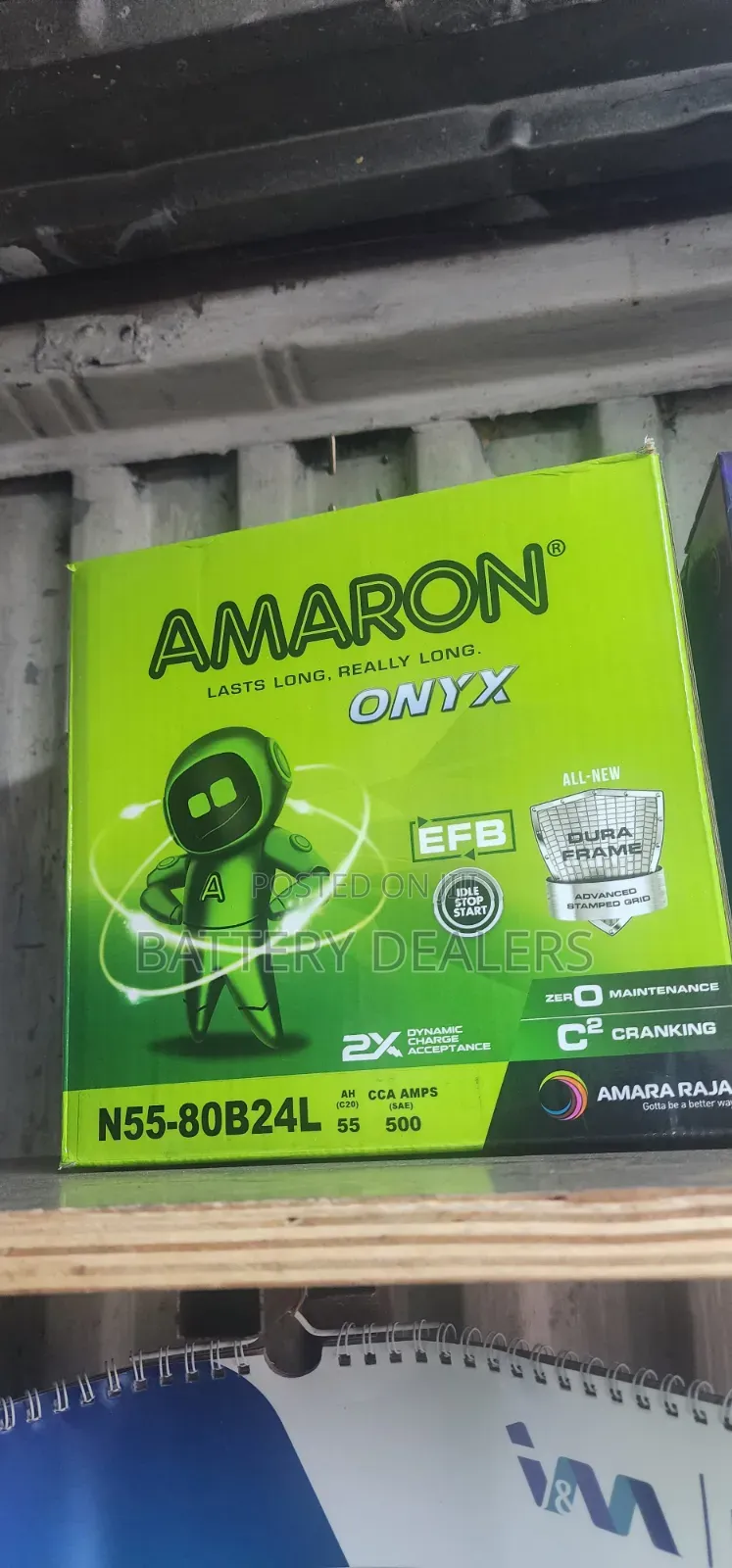 Amaron Car Battery N55 Start Stop Efb