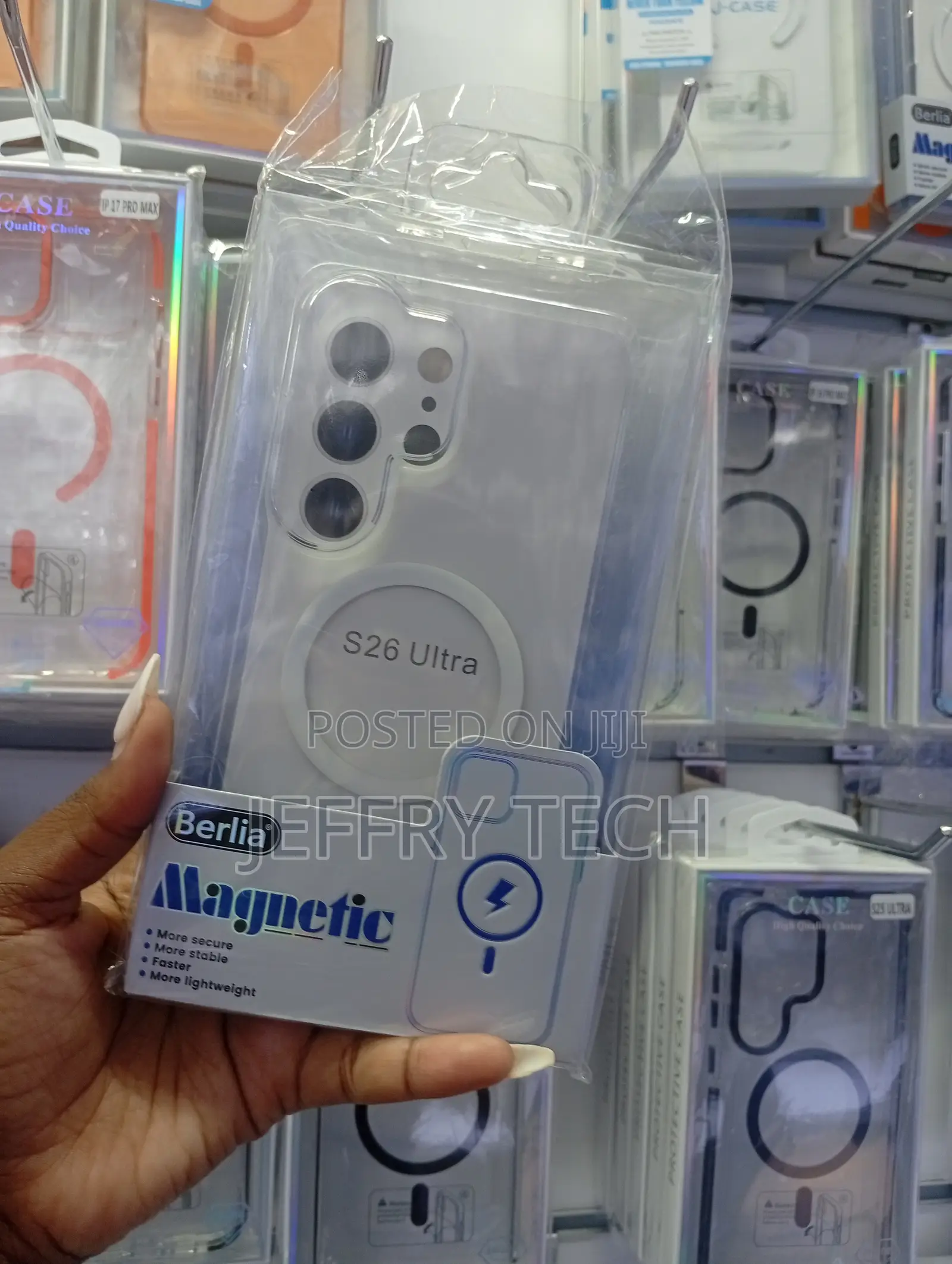Samsung Galaxy S26 Ultra Berlia Magnetic Clear Case
