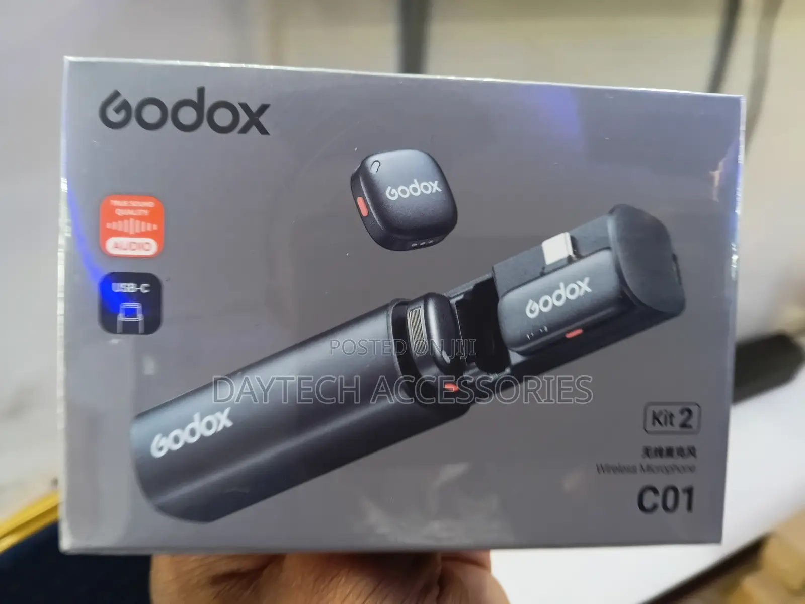 Godox C01 2-Person Wireless Microphone With Usb-C Connector for Mobile
