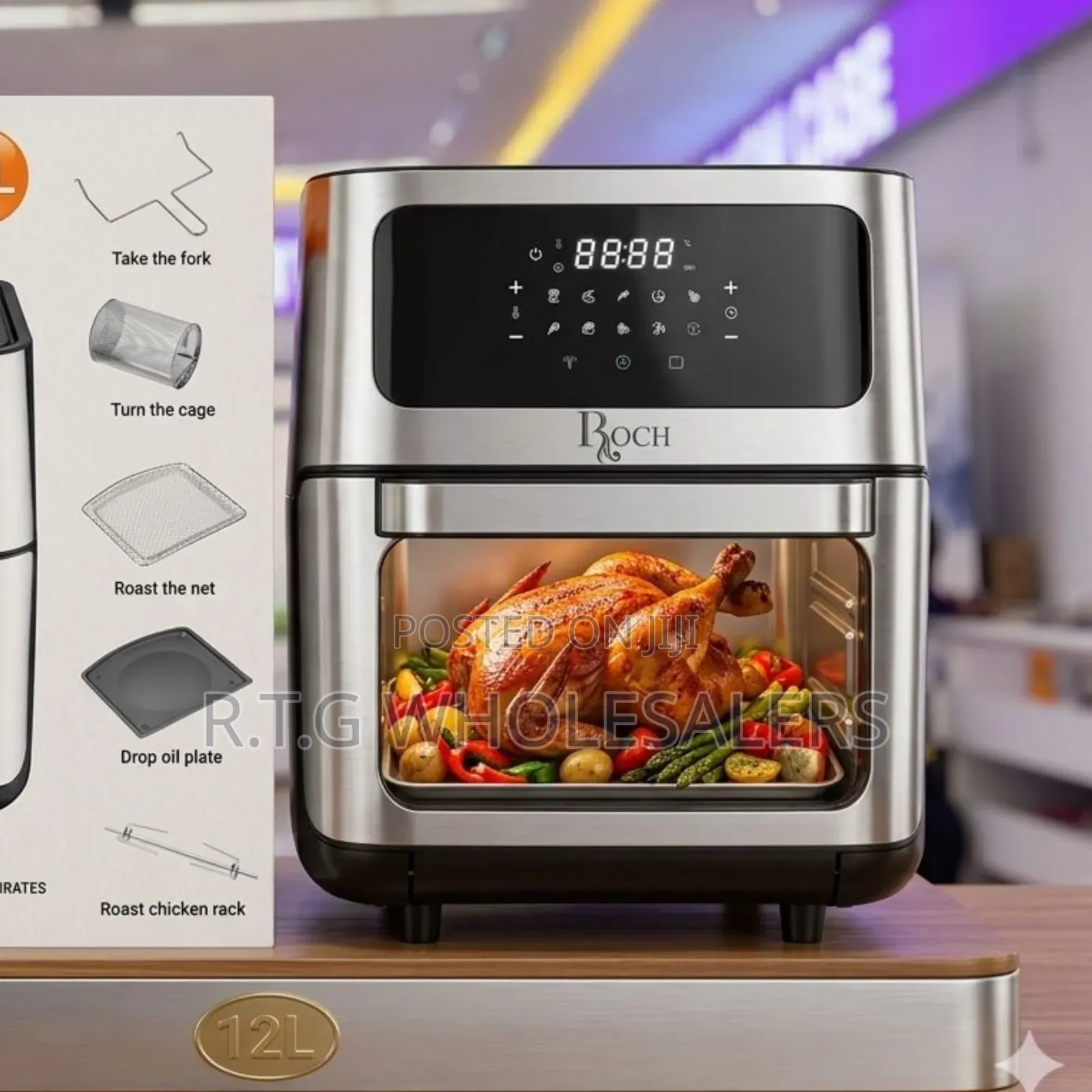 Roch 12l Air Fryer Oven With Digital Control