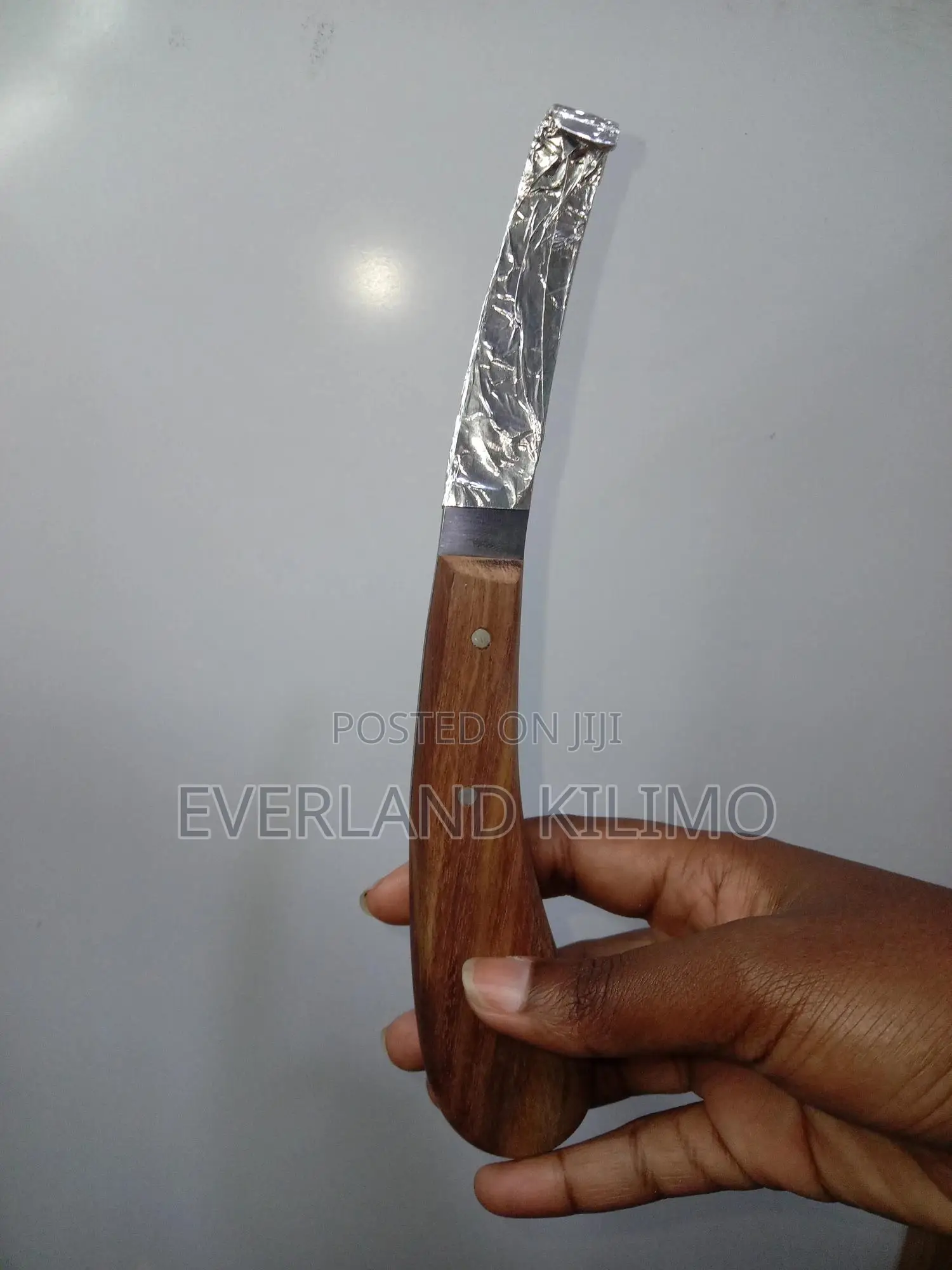 Hoof Knife Stainless Steel Blade Wooden Handle