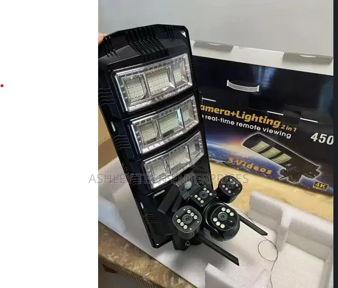 4g 450w Solar PTZ Floodlight Camera – 2 in 1 Smart Security System
