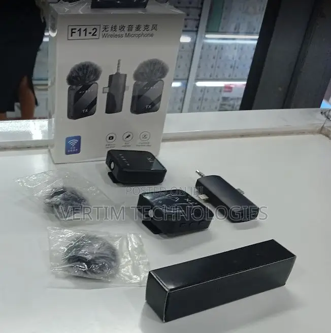 F11-2 Wireless Mic Compatible With Android, iPhone, Aux