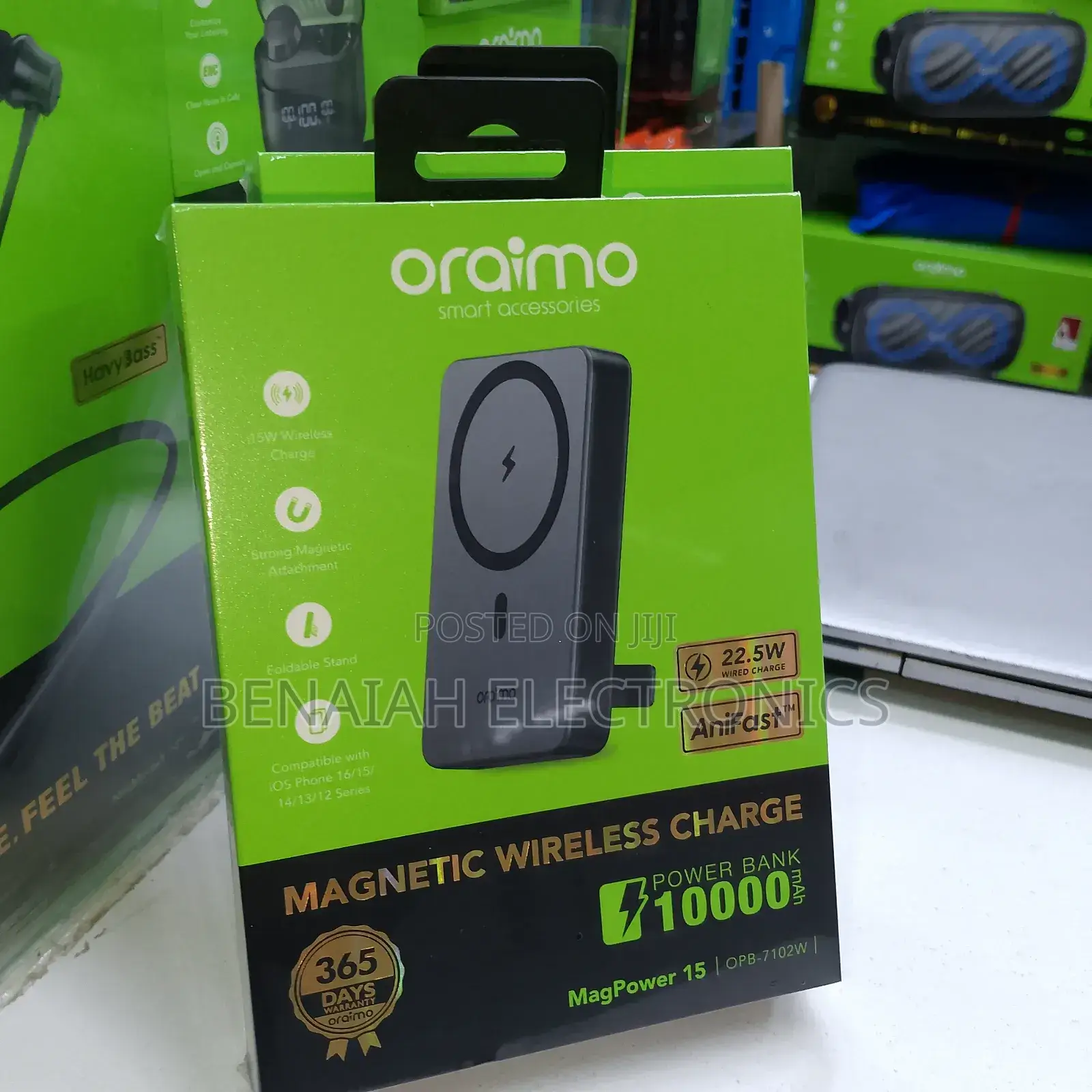 Wireless Powerbank 10000mah 22.5watts With Strong Magnetic Attachment