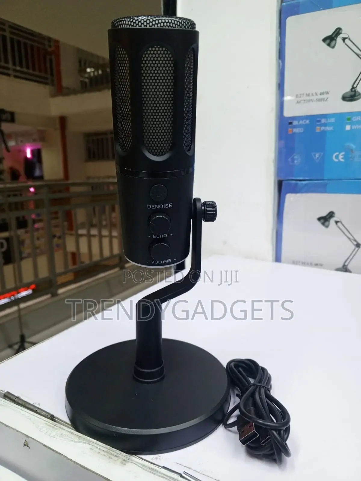 Usb RGB Condenser Mic Gaming Streaming Noise Reduction