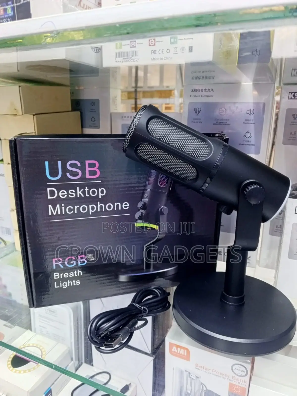 Usb Gaming Condenser Microphone With RGB Lights