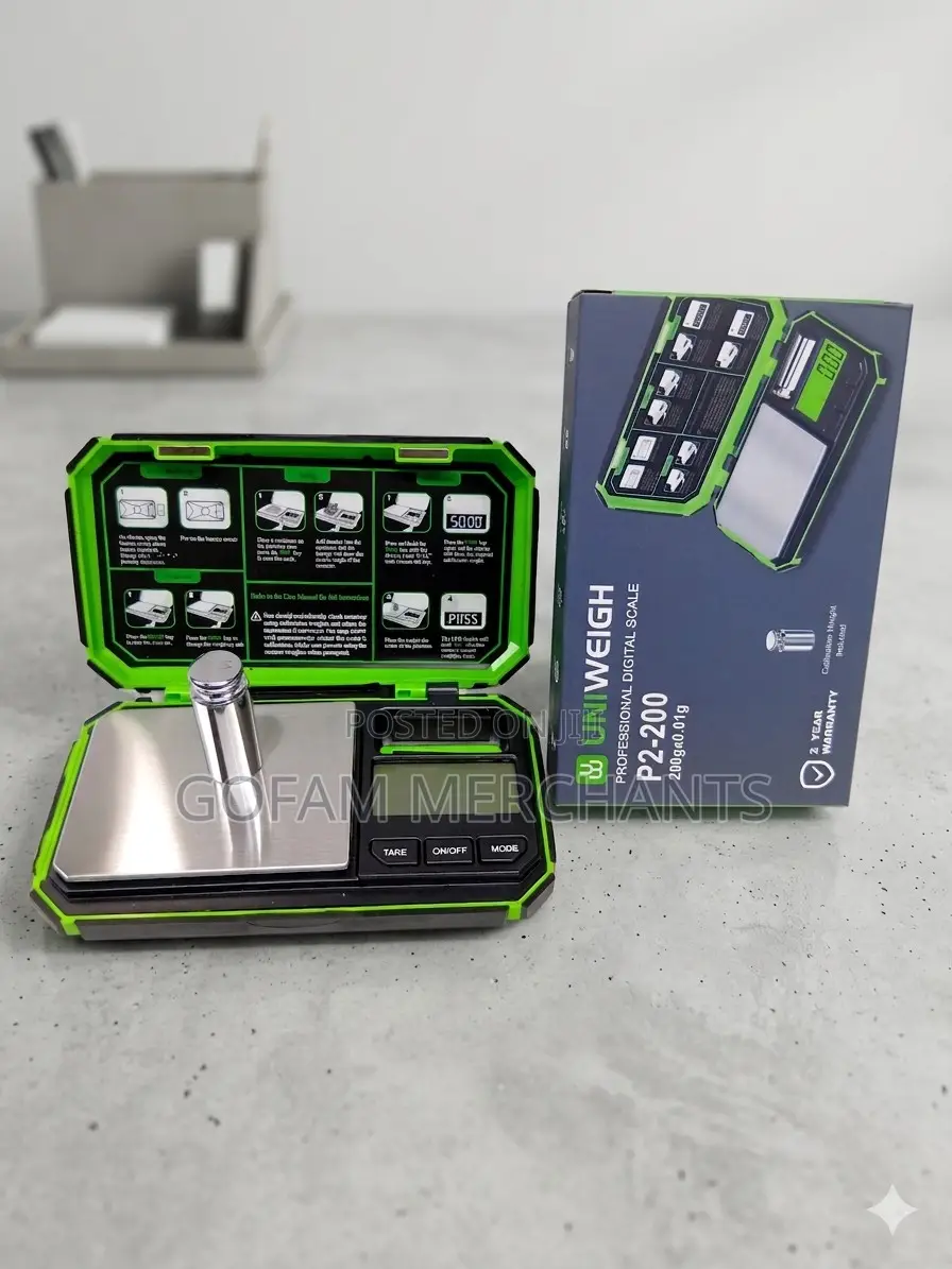 P2-200 Pocket Digital Scale– Portable Mini Weighing Scale