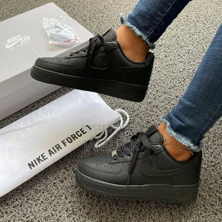 Nike Air Force 1 Black White - Al