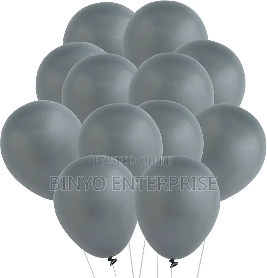 Grey Party Baloons