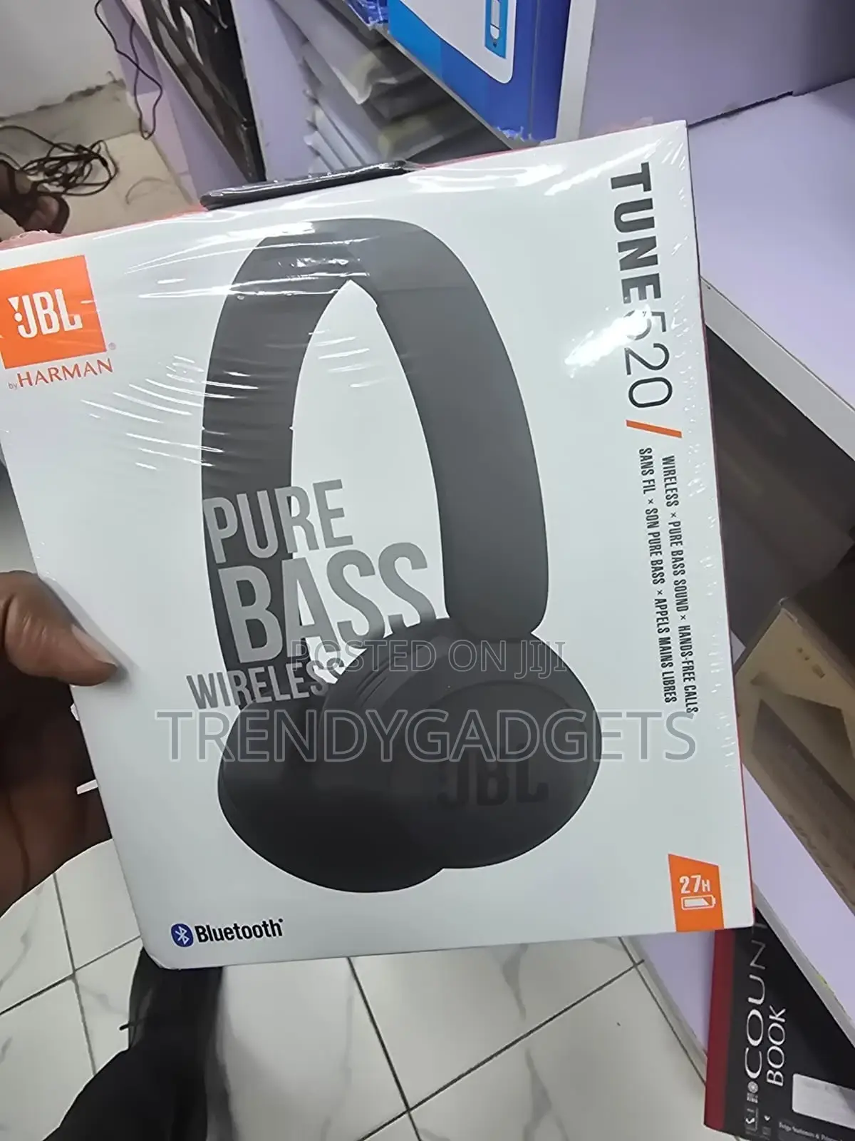 JBL Tune 520 Bluetooth Headphones Pure Bass Long Battery