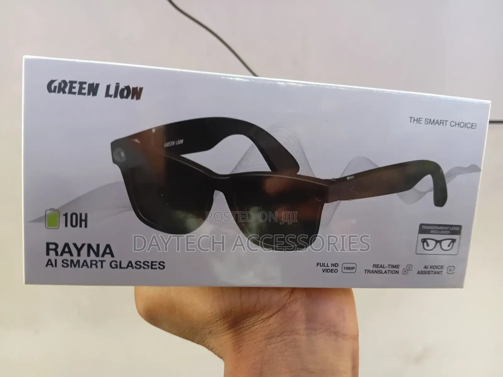 Green Lion Rayna Ai Smart Glasses Featuring 1080p Video Recording.