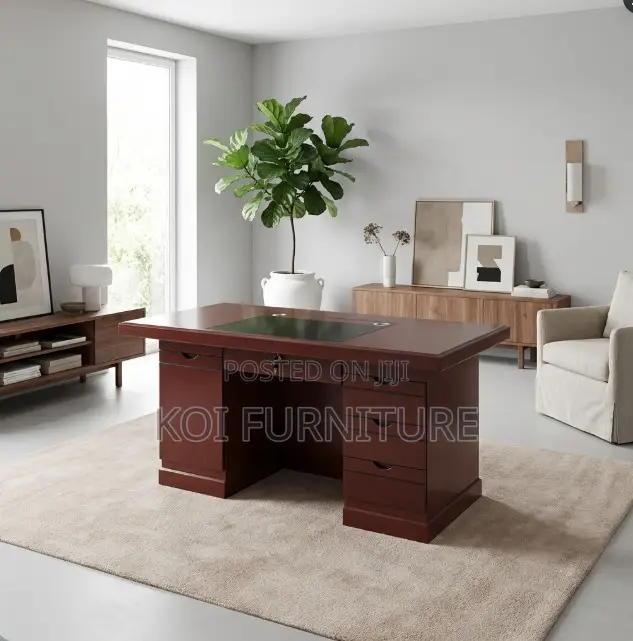 Office Desk; 1.4 Meters Mahogany Executive Desk With Execellent Finish