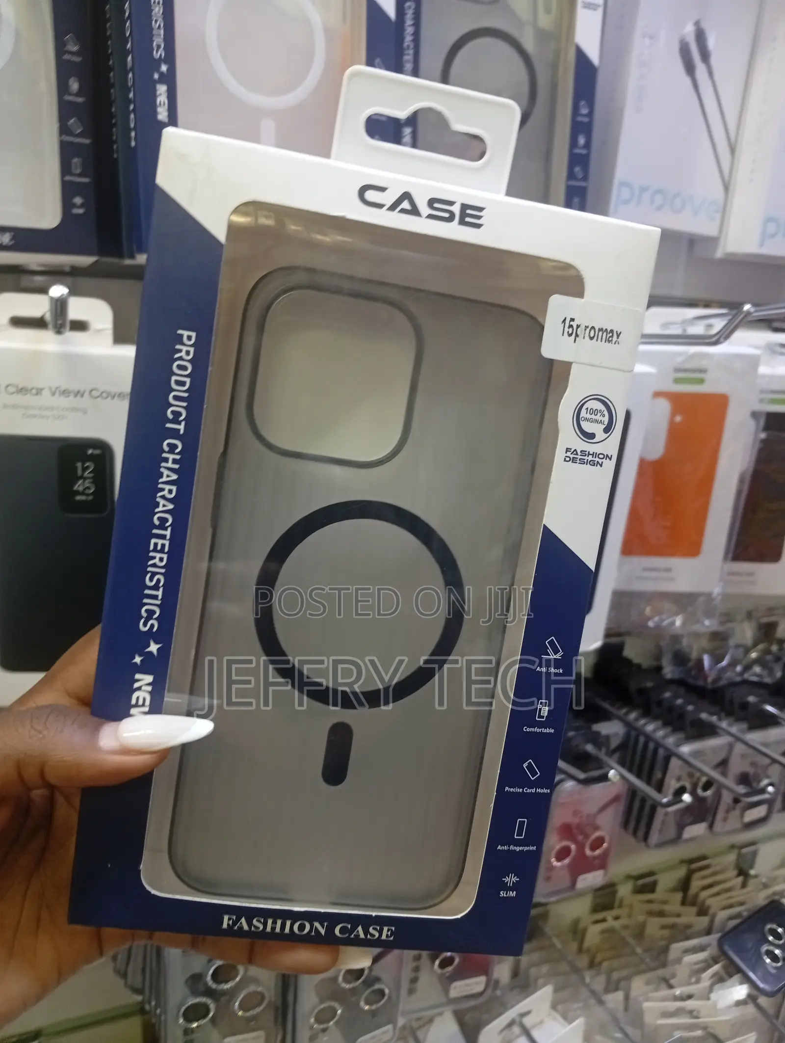 iPhone 15 Pro Max Matte Grey Magsafe-Compatible Phone Case