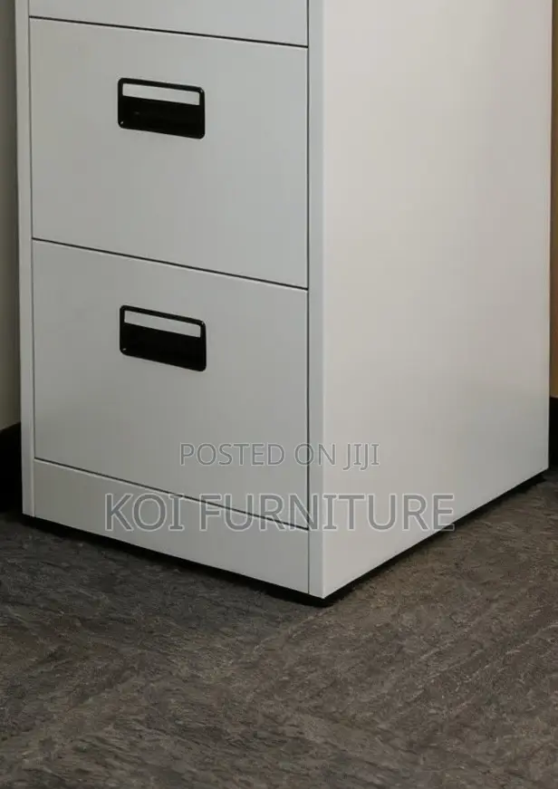 Office Cabinet; Executive Office Cabinet With Three Steel Drawers