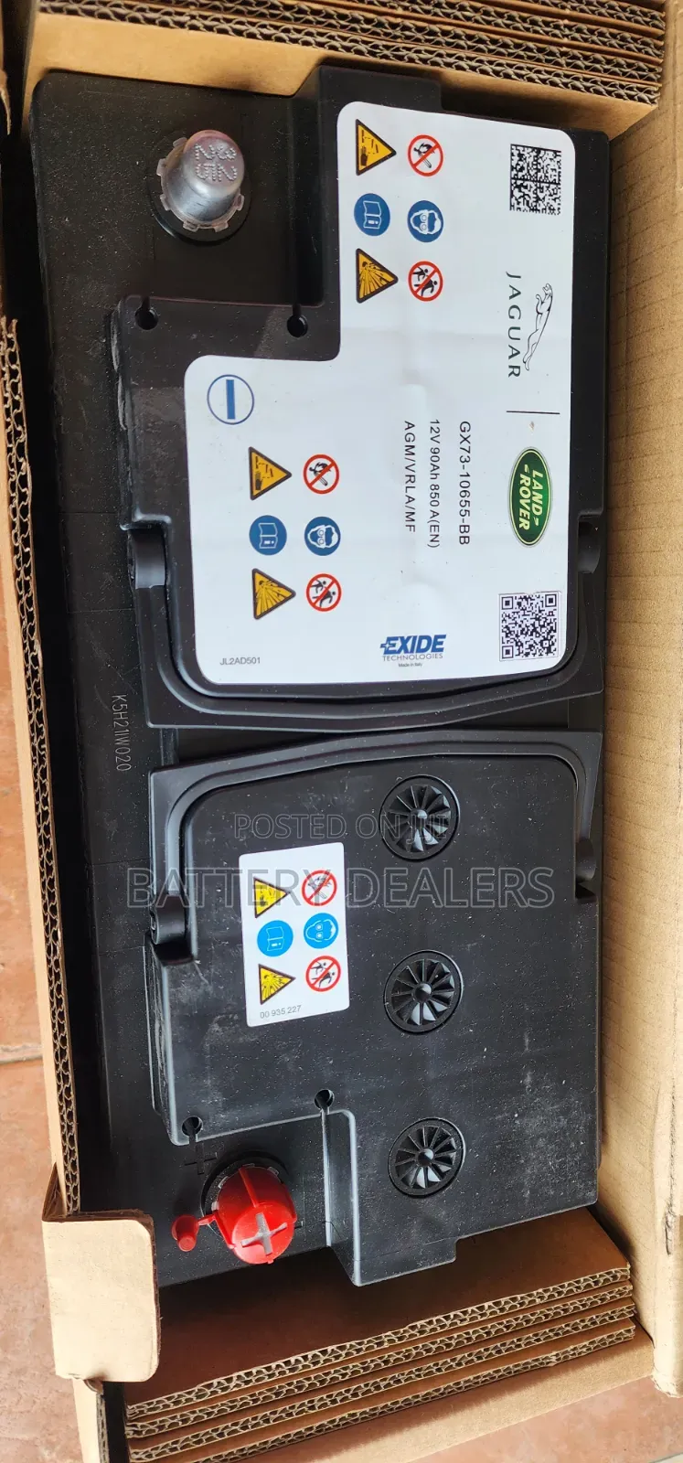 Exide Car Battery Din 90agm, Start Stop, Idle Stop, Istop