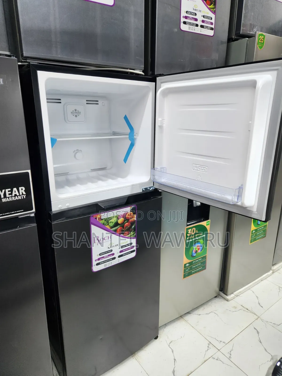Black New Double Fridge