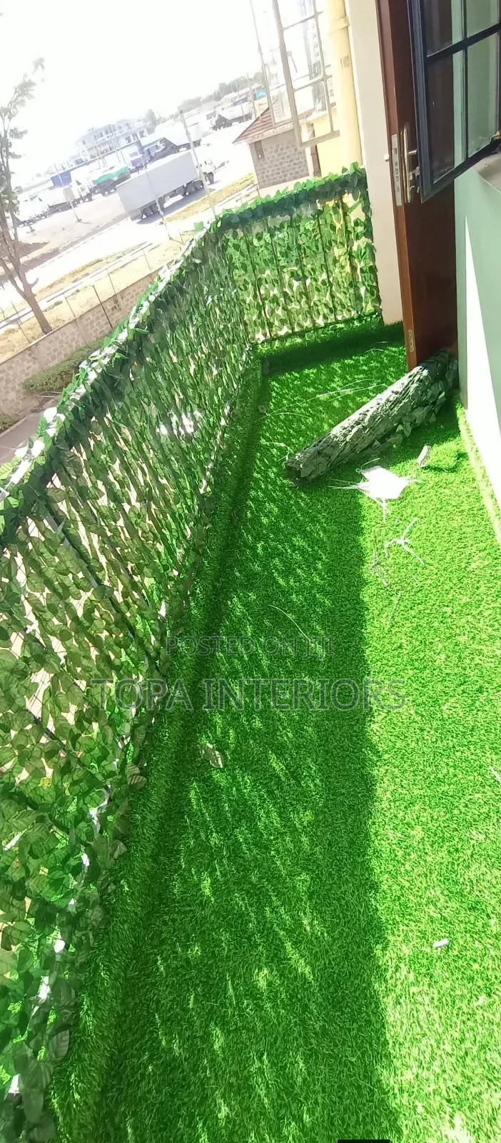 Peek Proof Green Balcony Privacy Artificial Fence Mesh With Leaves