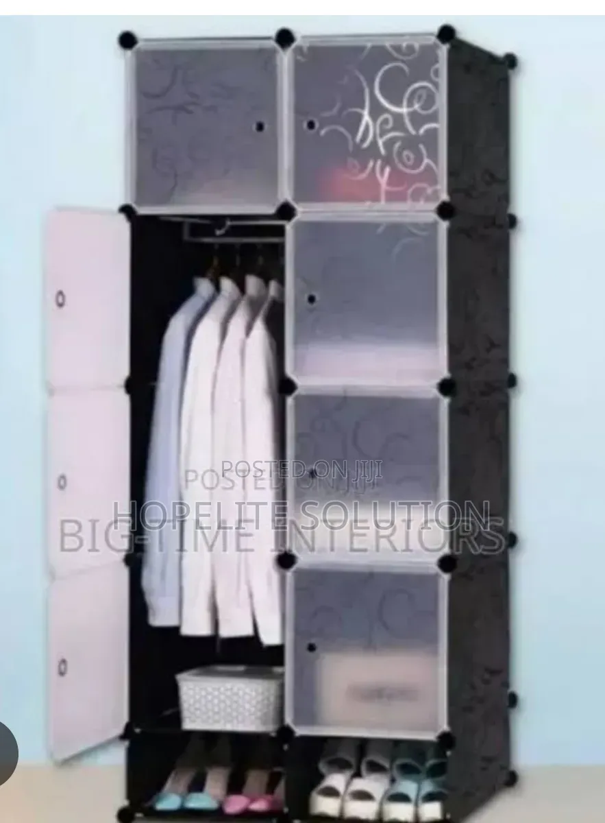2 Column Plastic Wardrobe