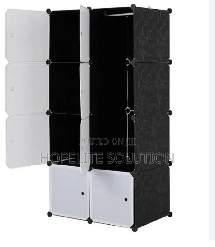 2 Column Plastic Wardrobe