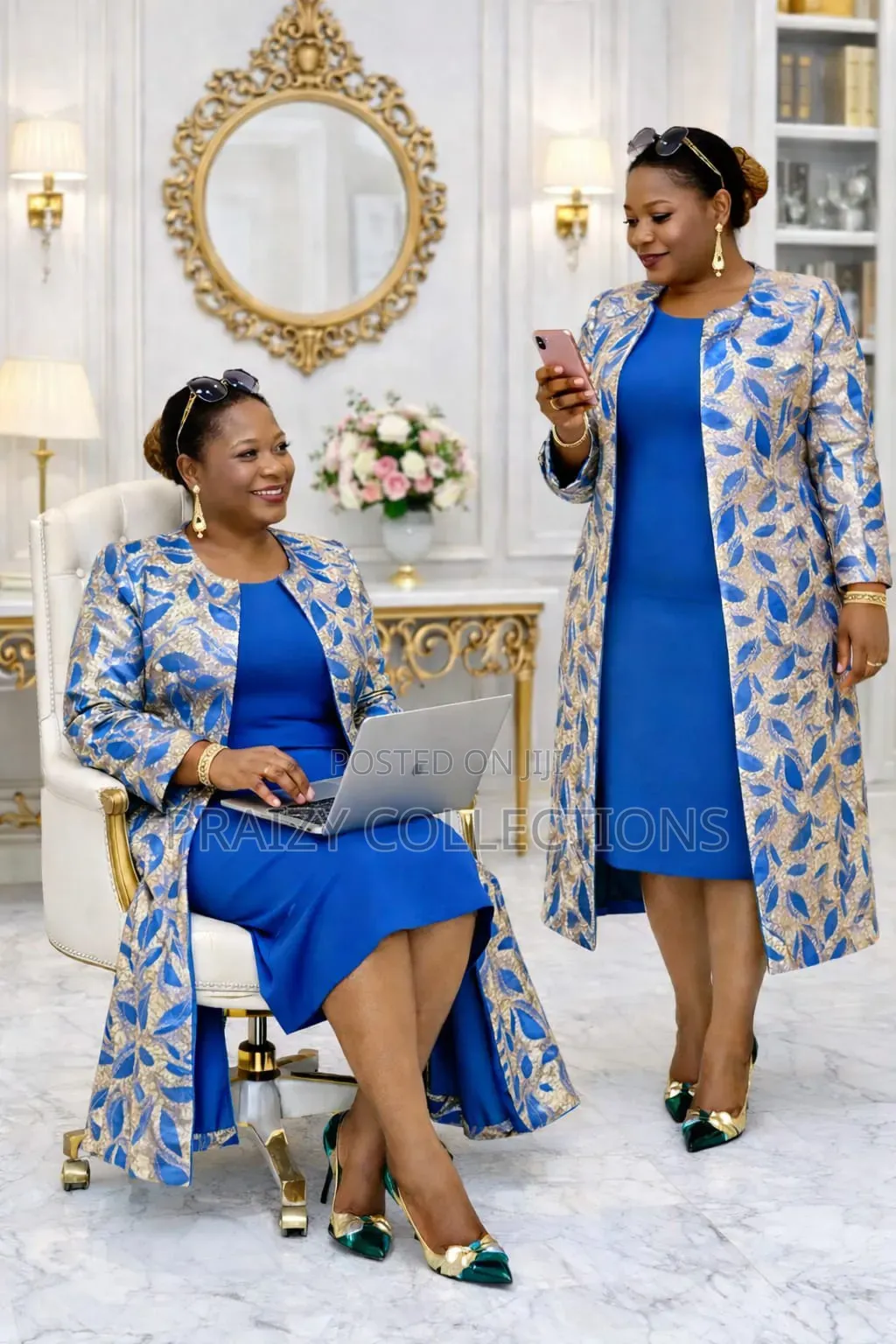 2pc Mama's Dress With Long Kimono