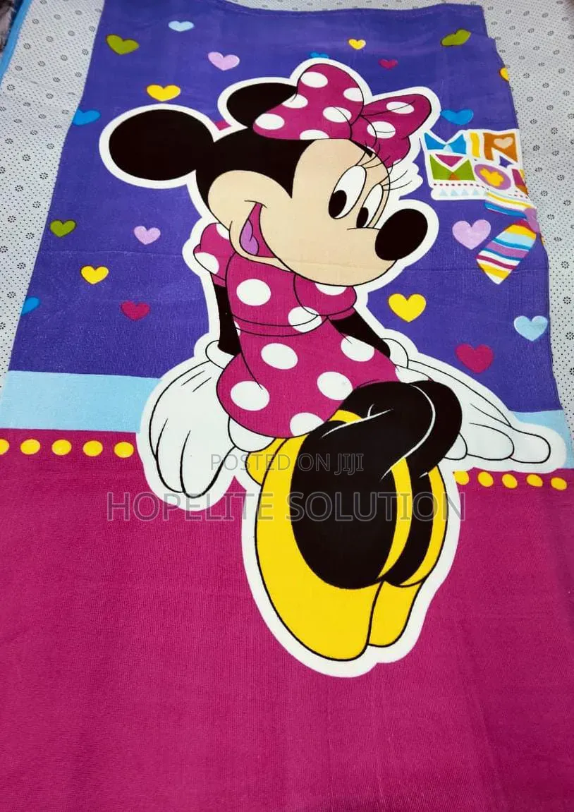 Cartoon Themed Kids Bath Towels