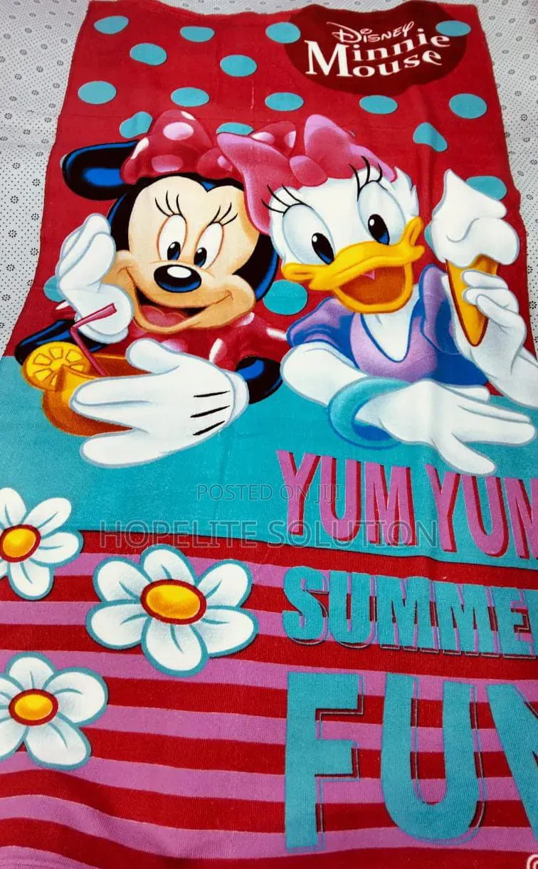 Cartoon Themed Kids Bath Towels