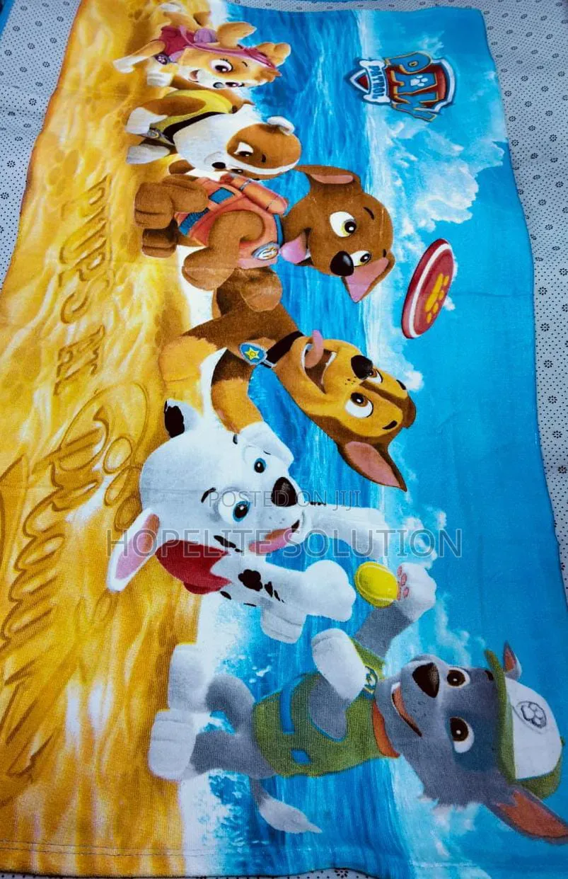 Cartoon Themed Kids Bath Towels