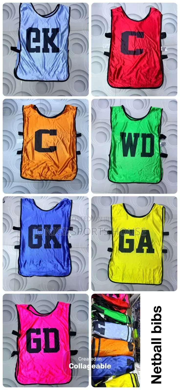 New Netball Training Bibs