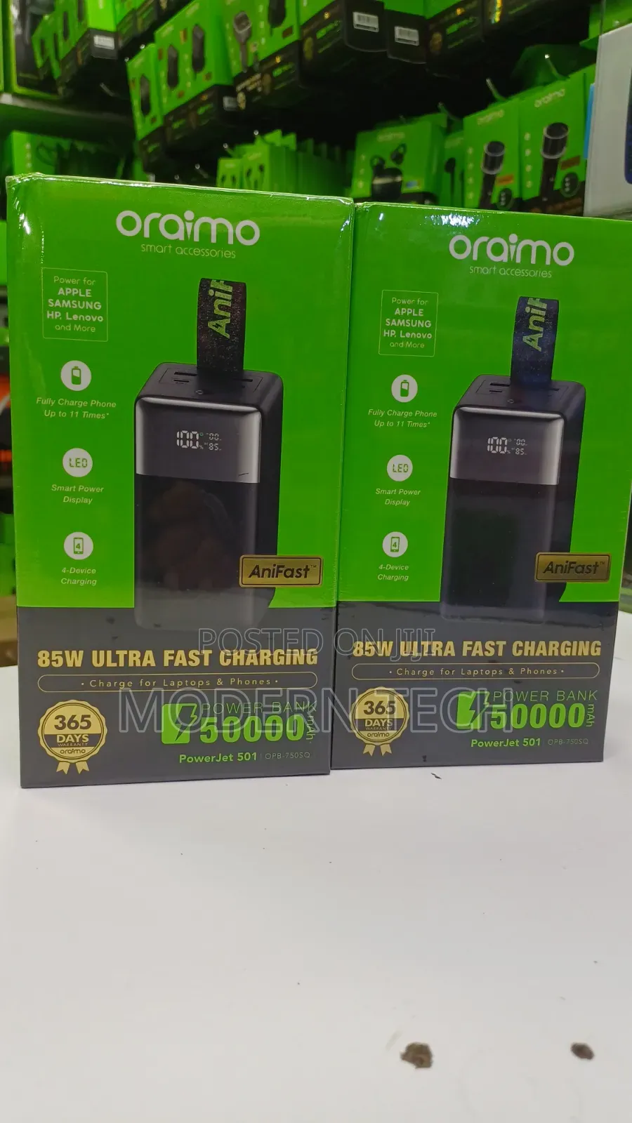 Oraimo Powerjet 501: 50,000mah 85w Power Bank for Phones Laptops