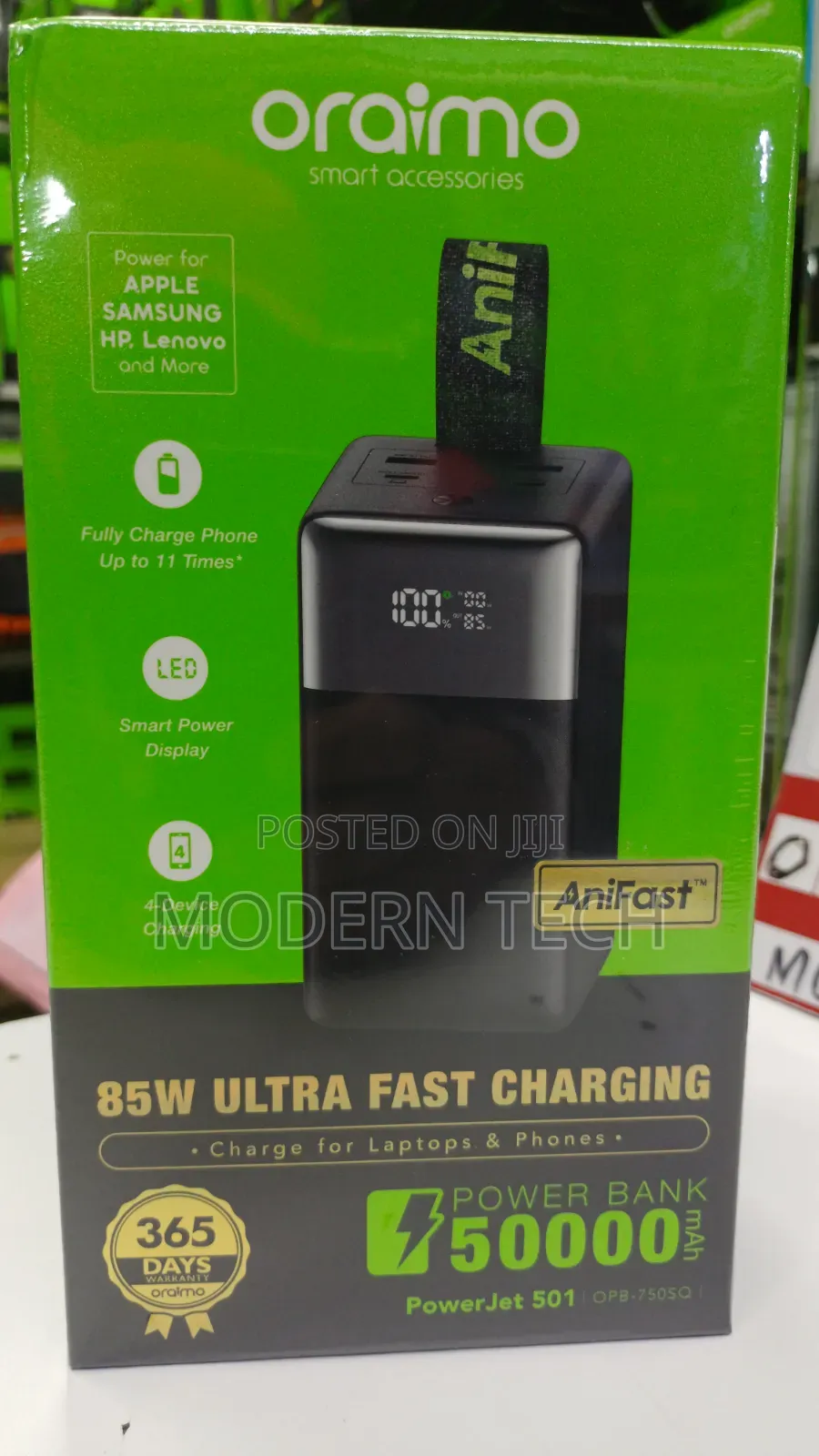 Oraimo Powerjet 501 – Ultimate 50,000mah 85w Fast Charging Beast