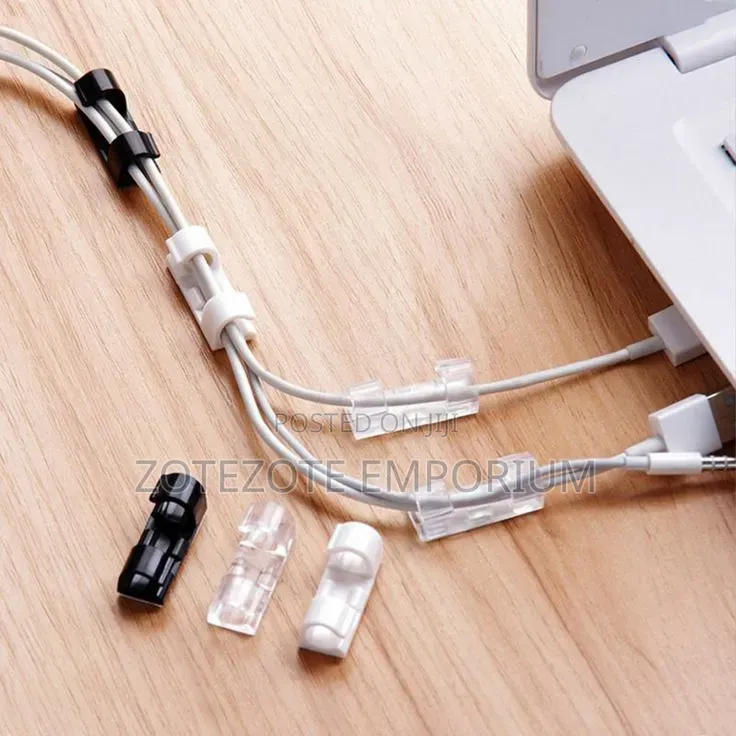 Cable, Organizers/Manager With Adhesive, For Home And Office Use