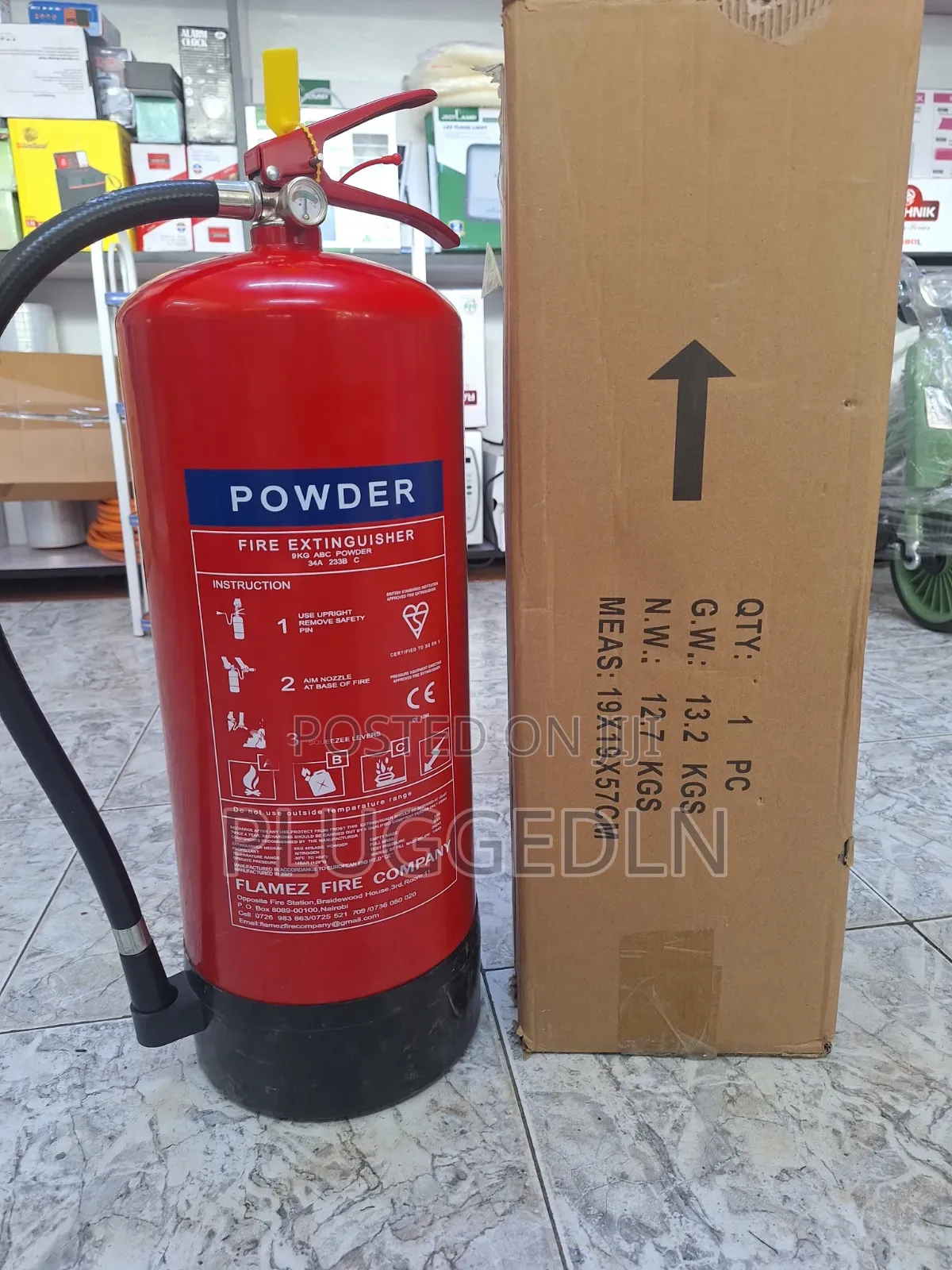 9kg Abc Dry Powder Fire Extinguisher ..;