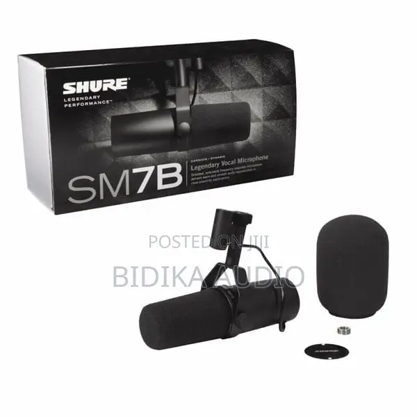 Shure Sm7b Professional Cardioid Dynamic Studio Vocal Microphone Sm-7b