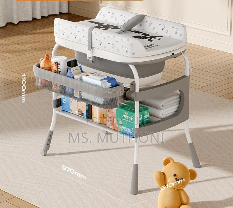 Multifunctional 2-in-1(Baby Bath Station )Bath and Changing Table