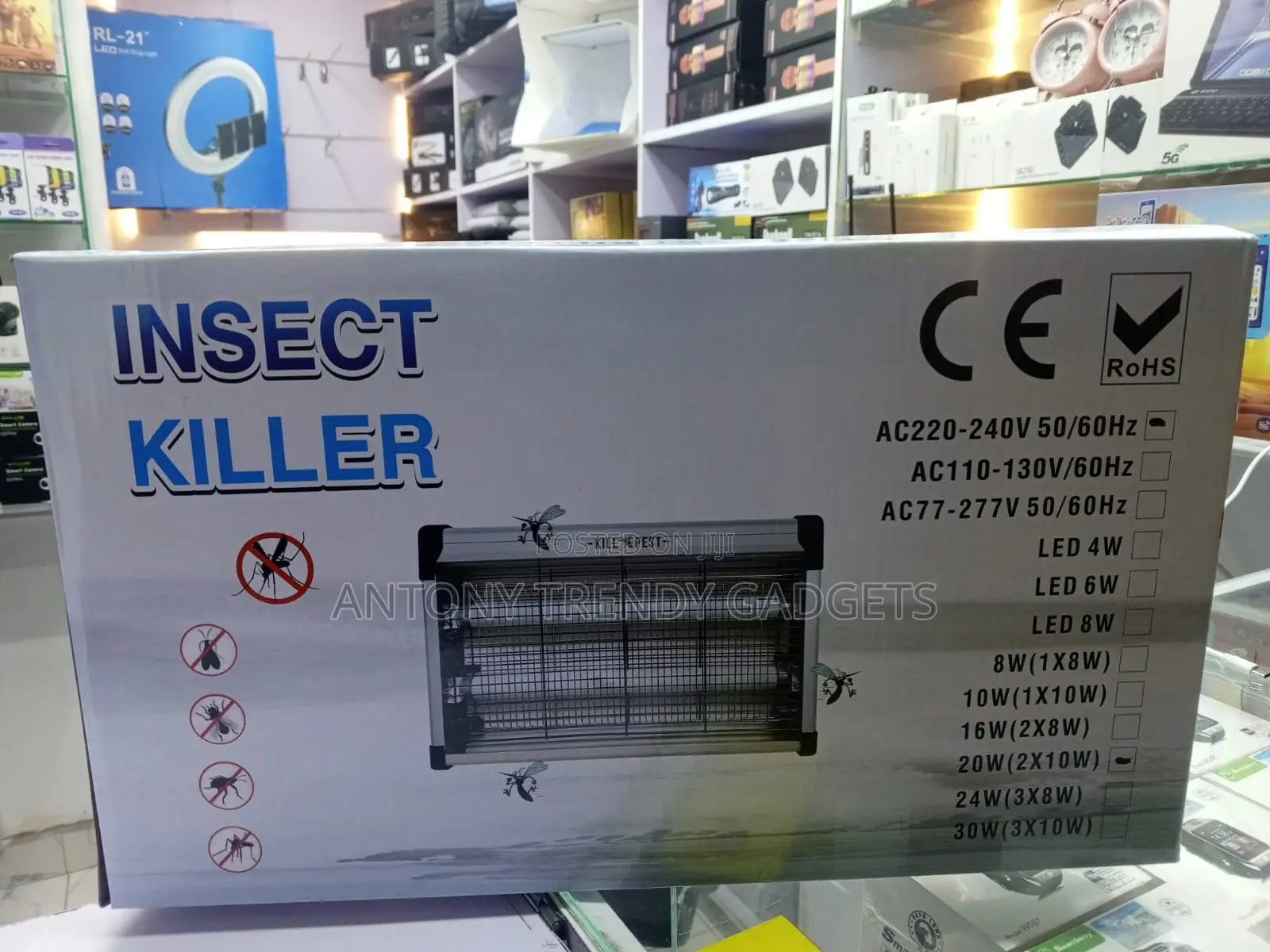 Kill Pest Uv Mosquito Zapper High Voltage Insect Killer