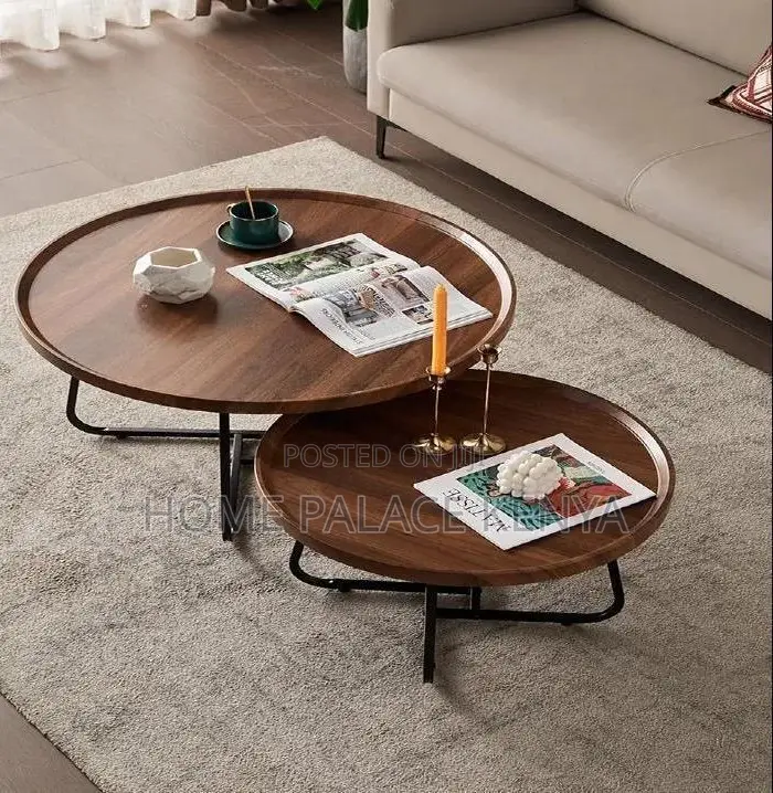 Coffee Table; Modern Nordic Nesting Center Table Set