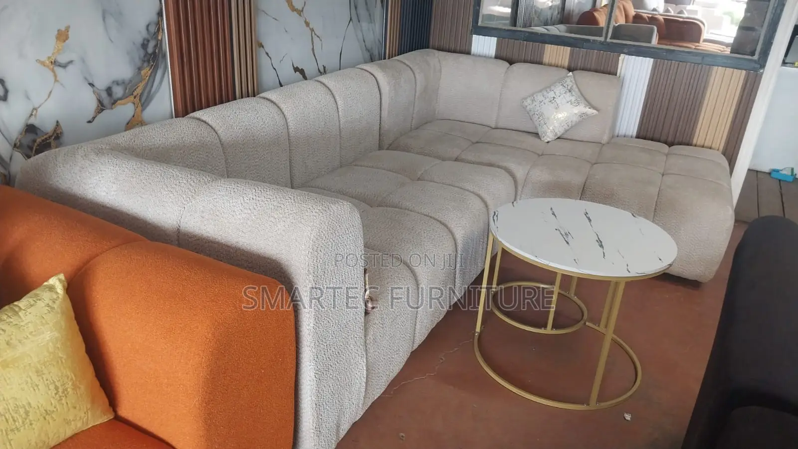 6 Seater Permanent Back L Shaped Bubble Seat.