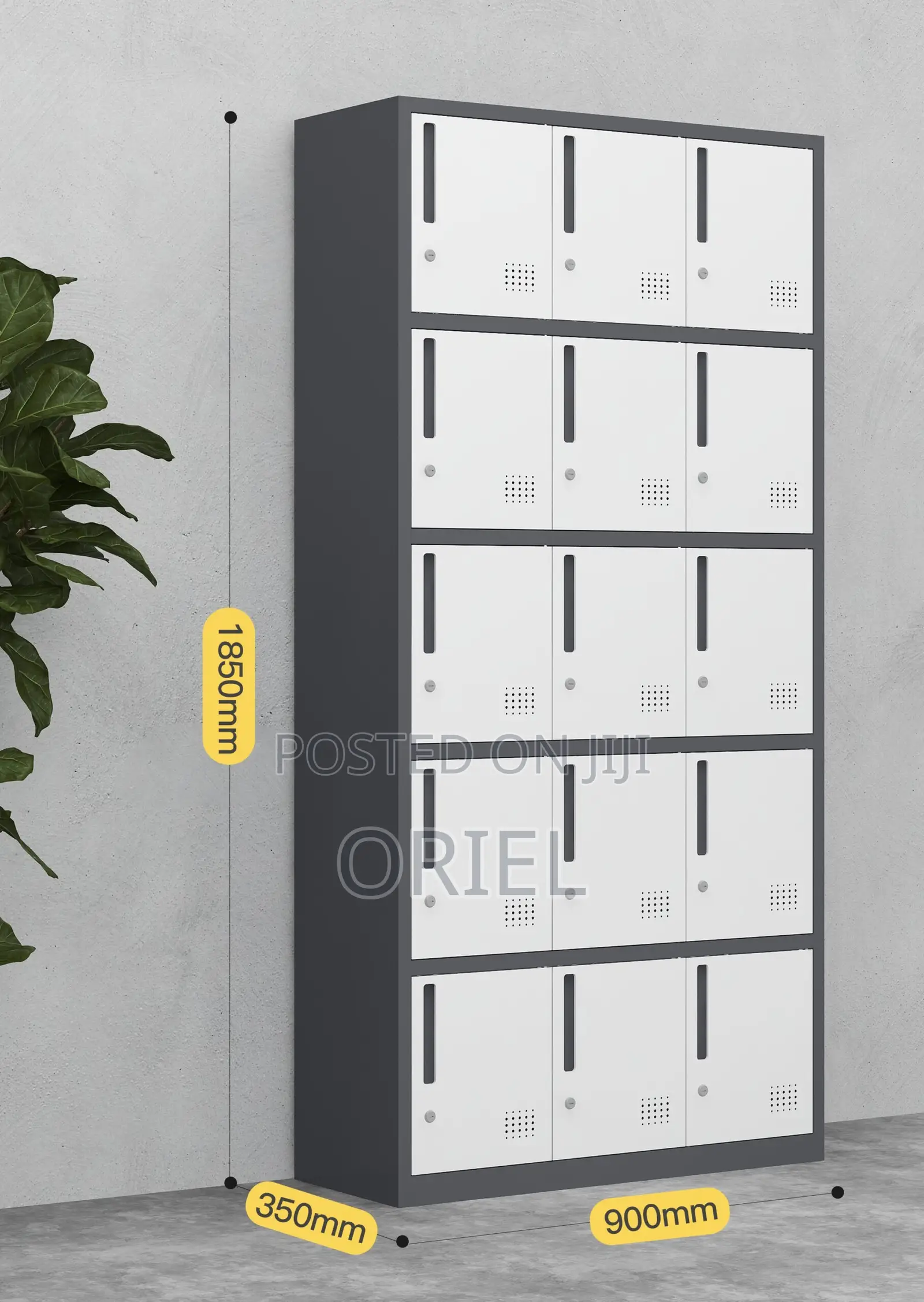 Office Cabinet : Secure 15-Locker Office Cabinet