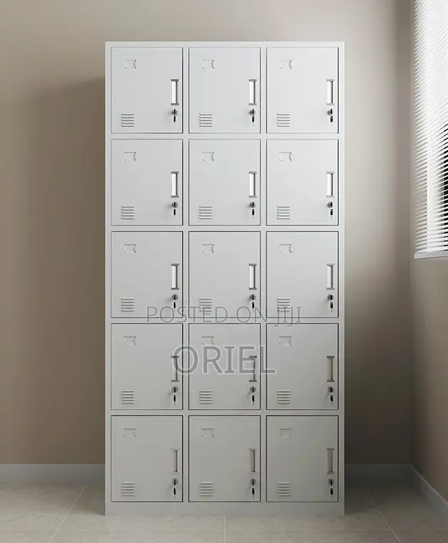 Office Cabinet : Secure 15-Locker Office Cabinet