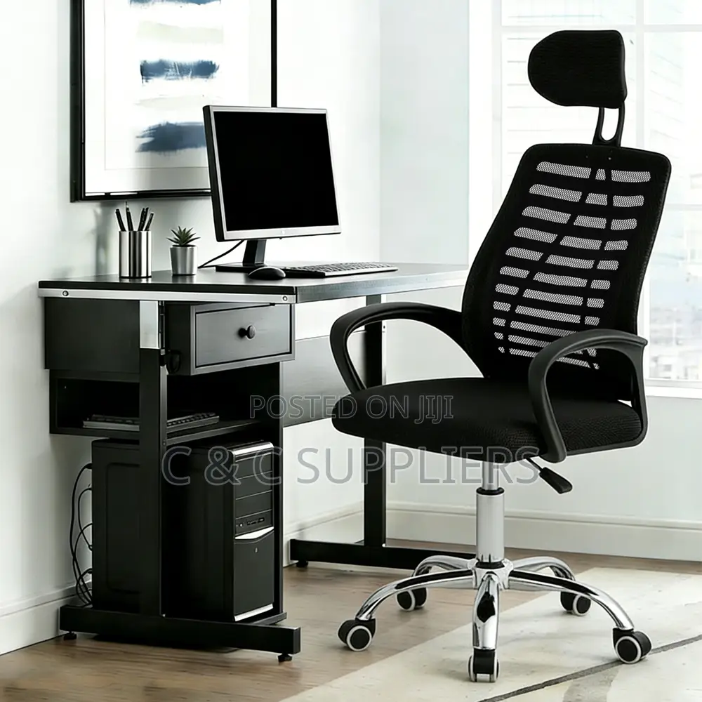 Office Chair With Adjustable Headrest