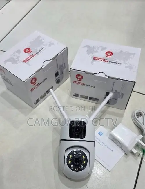 Smart Outdoor Wifi Camera Dual Lens – Night Vision, V380 Pro App