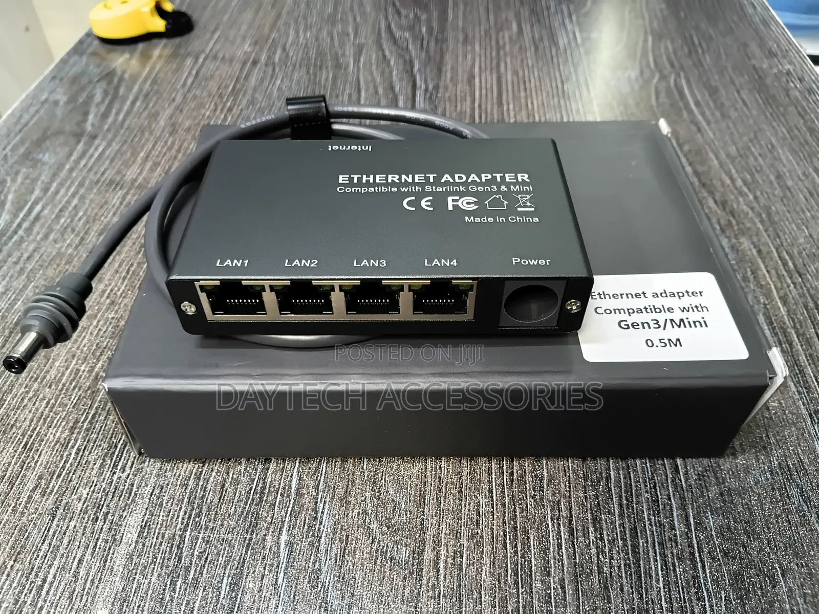 Starlink Gen3/Mini Ethernet Adapter With 4 Rj45 Ports.