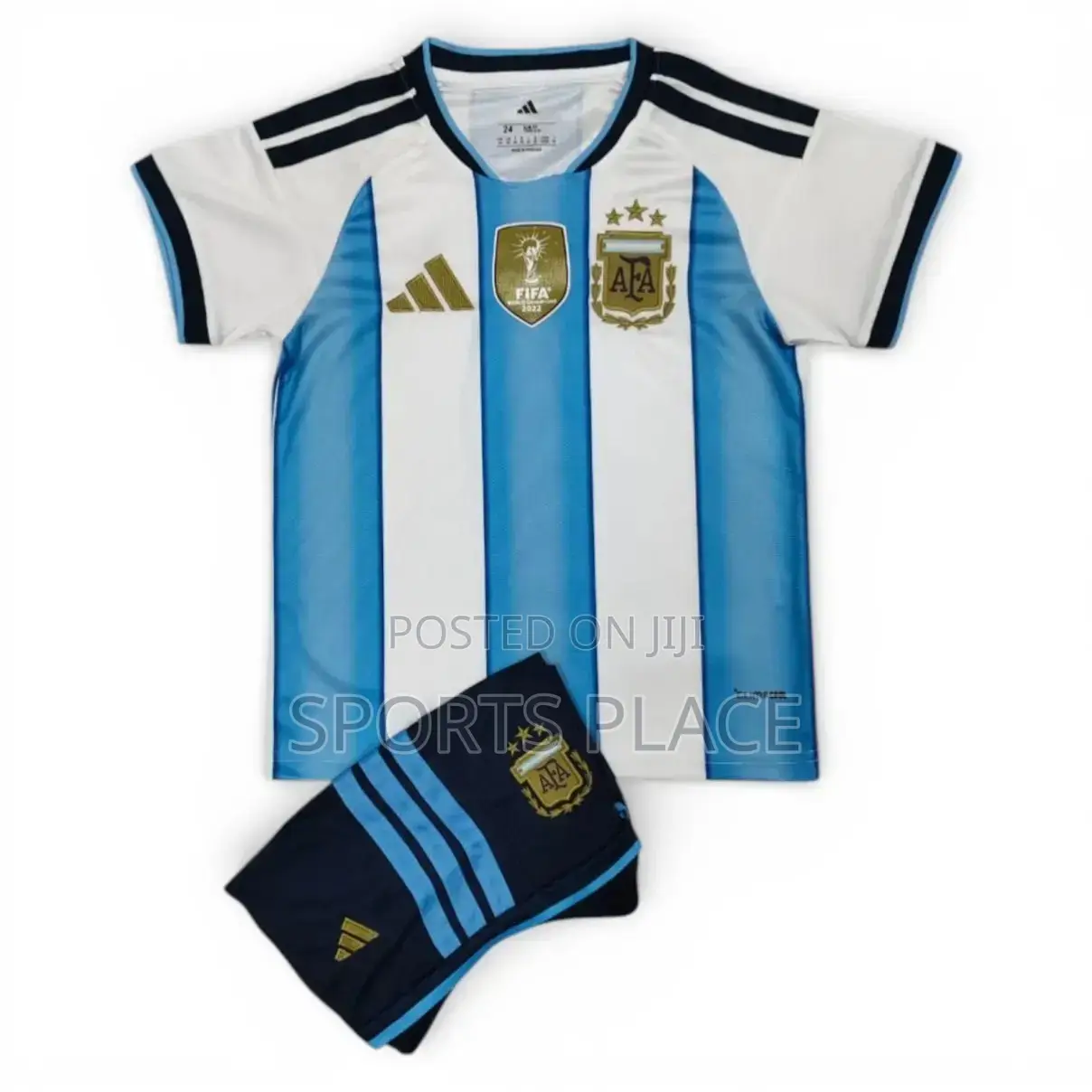 Kids Argentina Home World Cup 26 Jersey